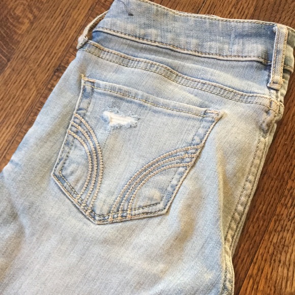 Vintage Y2K Unique Low Rise Sequin Hollister Skinny Jeans - Picture 8 of 9